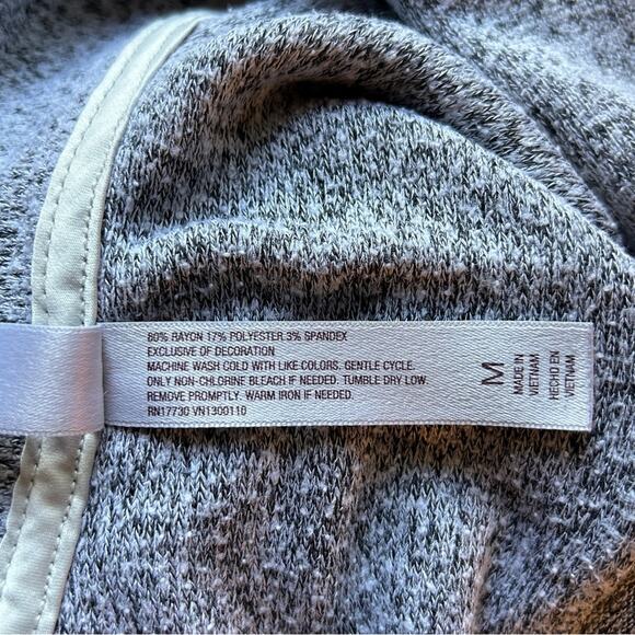 Gilligan & O’Malley Gray V-Neck Collar Long Sleeve Button Down Nightgown Size M - Picture 8 of 8